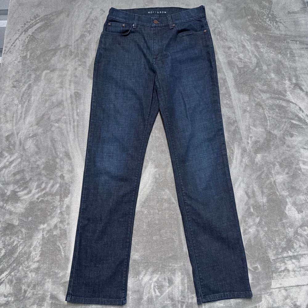 Mott & Bow Straight Crosby Jeans Mens‎ 29x32 Dark Blue Stretch Denim Casual